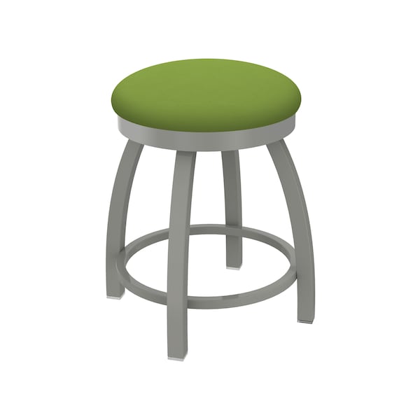 Holland Bar Stool Co 18" Swivel Vanity Stool, Nickel Finish, Canter Kiwi Green Seat 80218AN009 - main